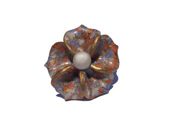 Único polímero hermosa arcilla flor anillo hecho a mano-mosaico de regalo para las mujeres