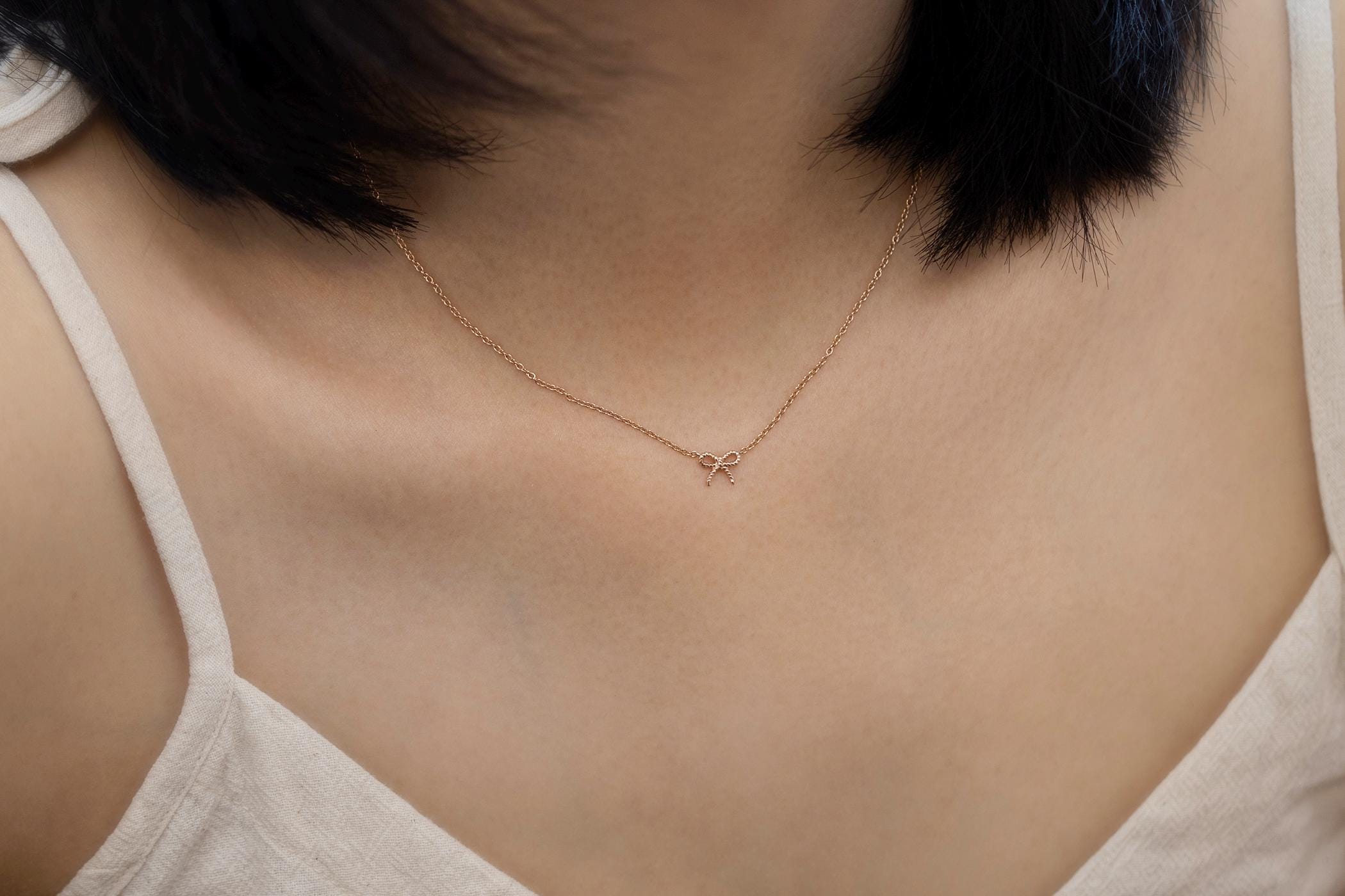 2 Catene A Fiocco Regolabili – Collane Semplici E Versatili Per Donna – Colori Oro E Argento