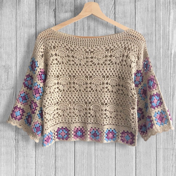 Summer Top Crochet Pattern, PDF File for Women's Sizes XS