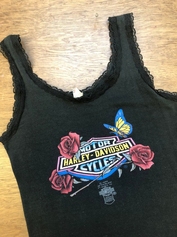 Vintage 1980s HARLEY DAVIDSON Tank || 3D Emblem