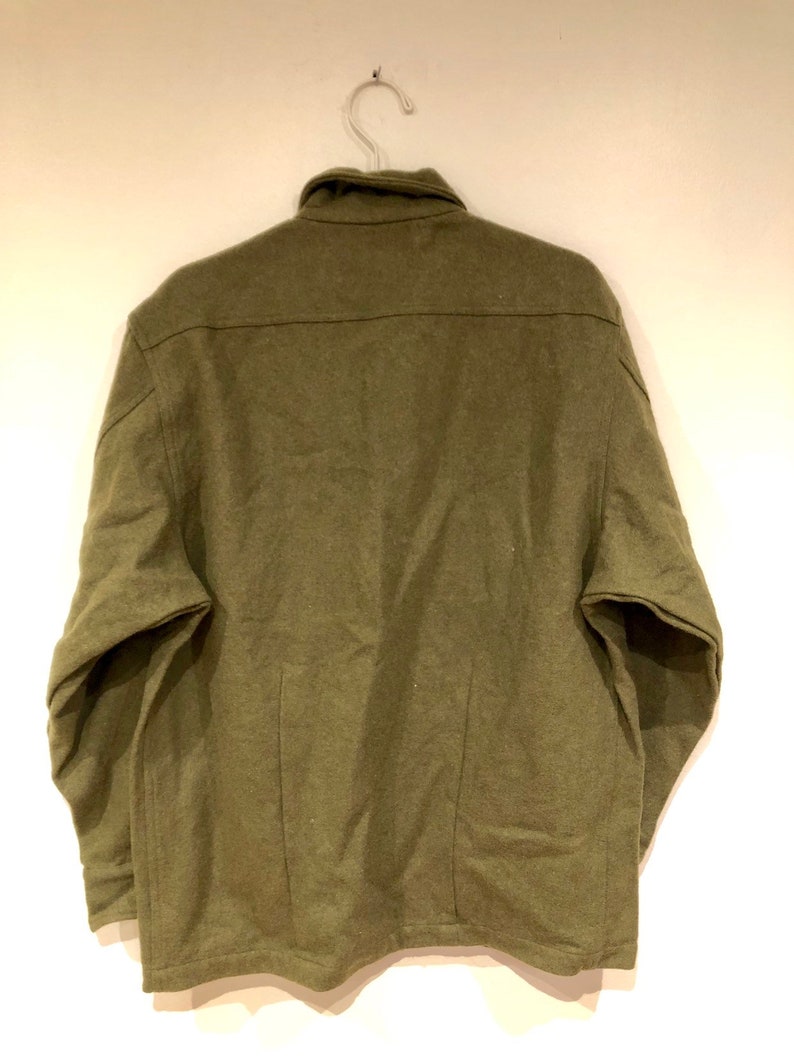 Army Green Military Button Up Flannel