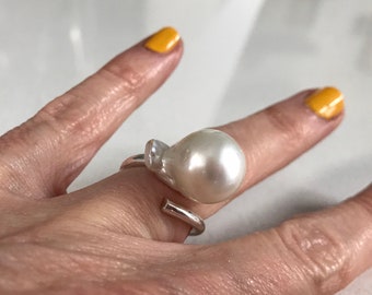 Handmade Pearl Silver Ring