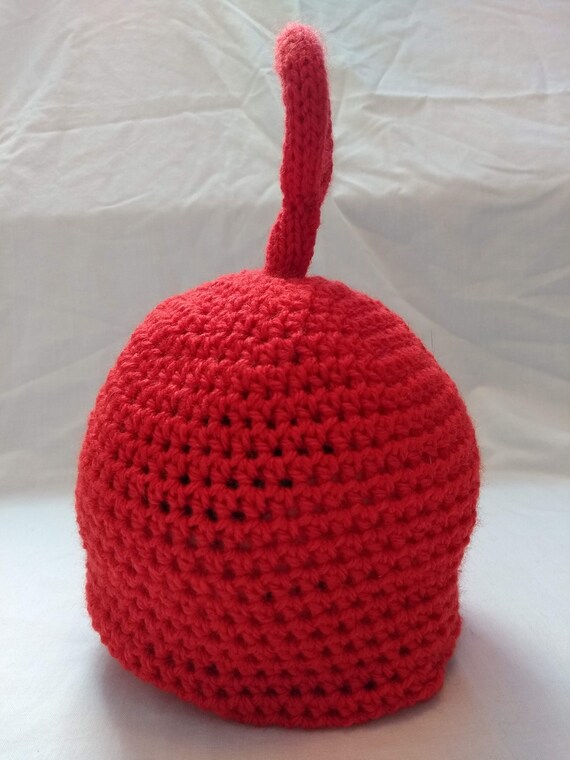 Teletubbies Po, Hand Crochet, Beanie Hat, Red Teletubby, Baby, Toddler, Child Size, Novelty Gift, Fun Gift, Halloween, Dress Up, Unisex