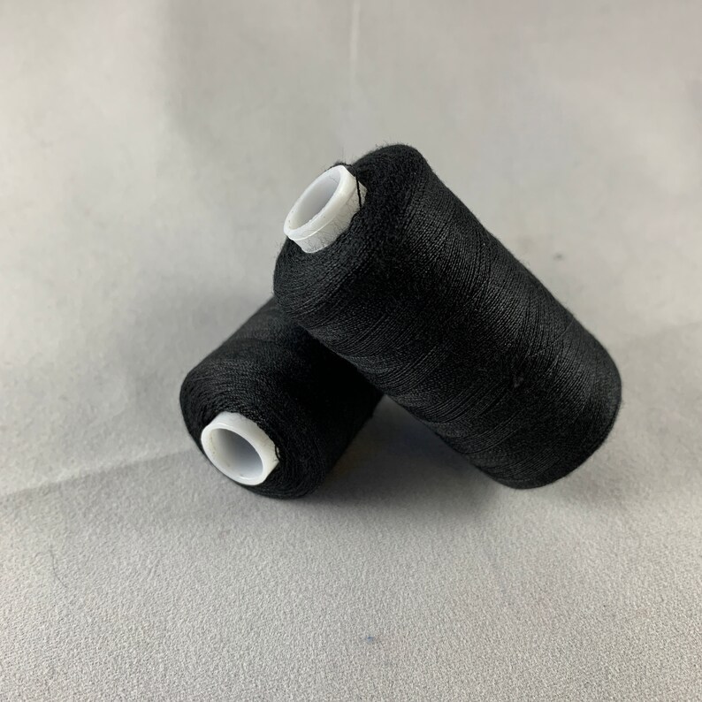 Polyester all purpose thread. Black Sewing Thread 2 spools each 500 m