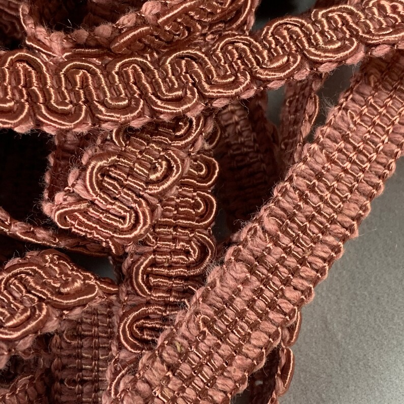 Gimp Braid Upholstery trim. Vintage Light Brown . Furniture Etsy