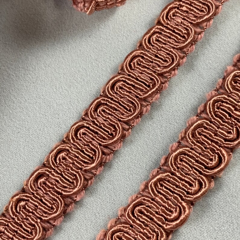 Gimp Braid Upholstery trim. Vintage Light Brown . Furniture Etsy
