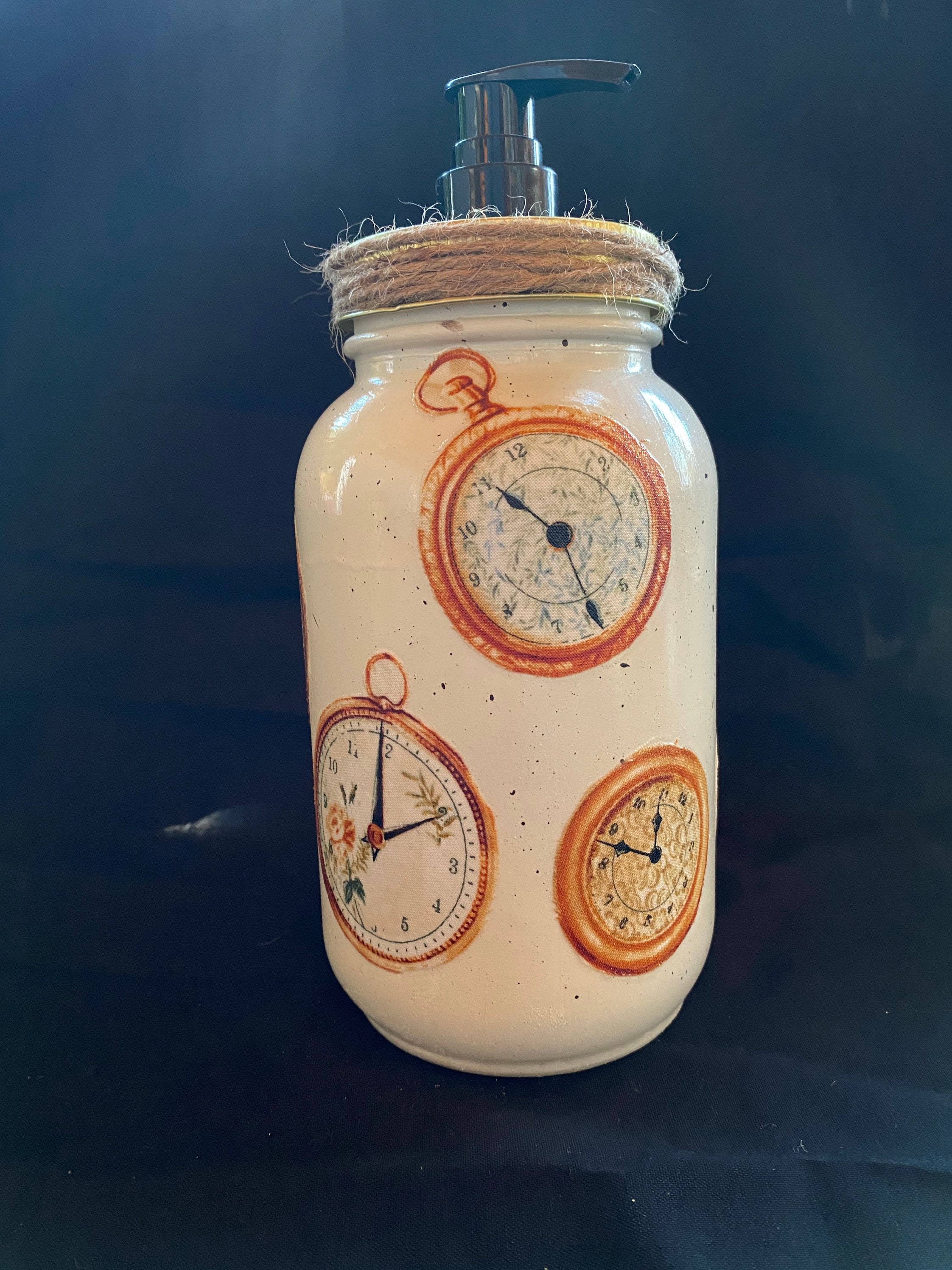 Watches decorative quart canning jar. Choice of pump slotted Etsy