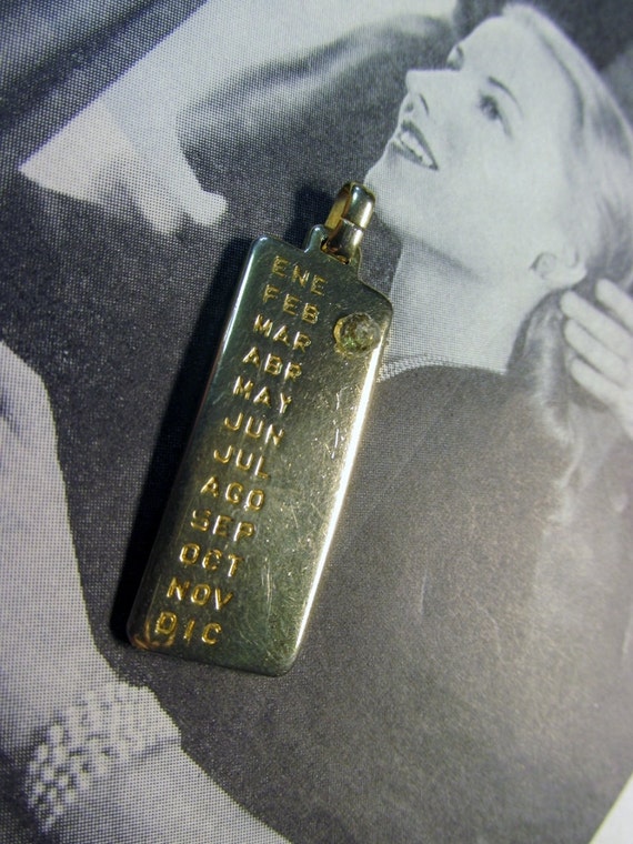 Gold FULLER February Month Pendant