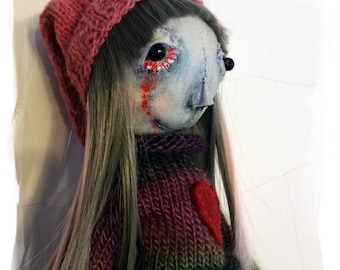 Voodoo doll * art doll * Zombie * rag doll * creepy * horror * Handmade * fetish * Personalized