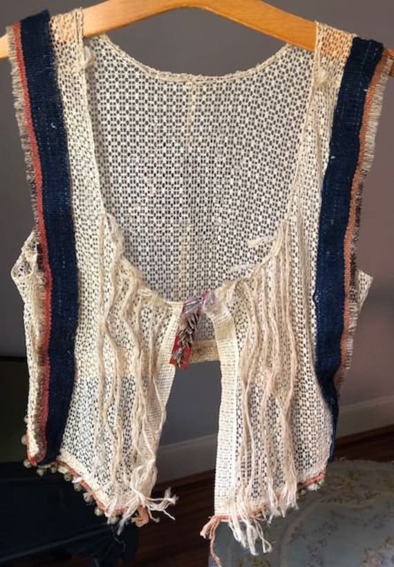 Bells and feathers! Handmade vest from the '60's/… - image 1