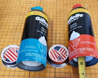 Large Shaving Cream Diversion Safe (U pick magnetic bottom or screw on & off) Secret Stash Can Hidden Hide Storage Compartment cash jewelry
