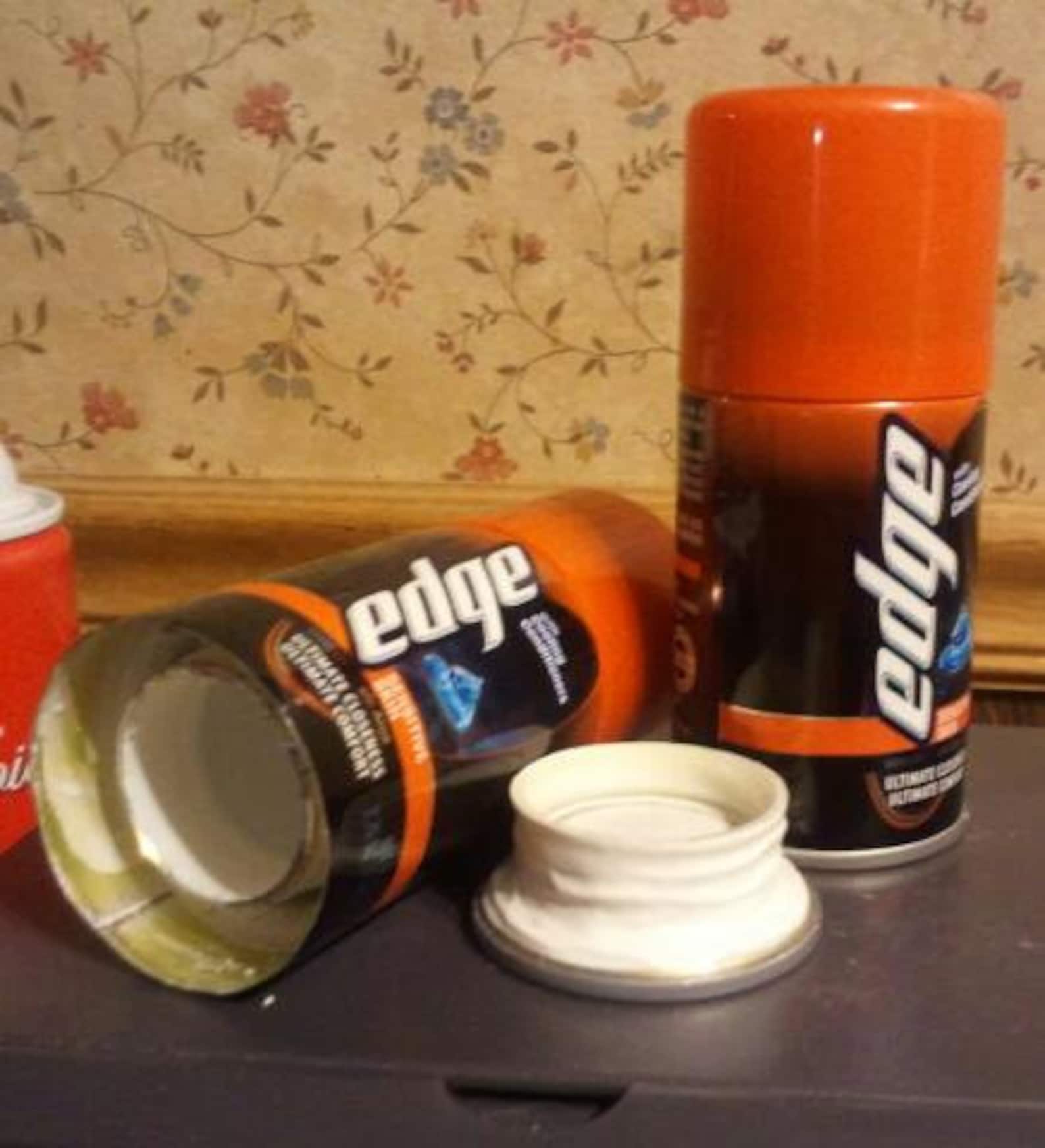 EDGE Shave Shaving Cream Travel Size Mini Can Safe Stash Hidden