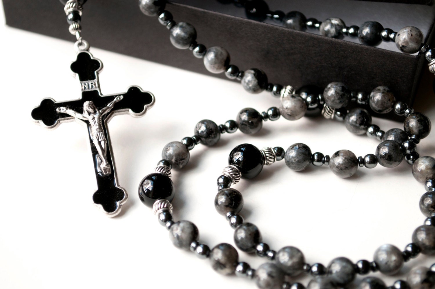 Men's Catholic Rosaries Gemstone Rosary Beads | Etsy