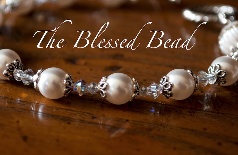 Pearl Rosary Bracelet Catholic Jewelry Mother of the Bride Etsy