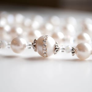 Simply Heavenly Austrian Crystal Pearls Catholic Rosary, Christening Gifts, First Communion Gifts, Wedding Rosary, Catholic Gifts for Moms