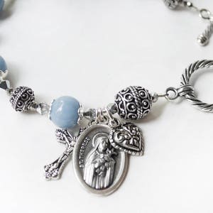 Saint Therese The Little Flower Rosary Bracelet with Novena Book, Confirmation Gifts, RCIA Gifts, Catholic Jewelry, St. Therese Rosaries