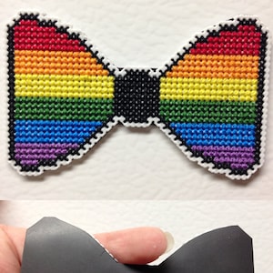 Pride Cross Stitch Bows