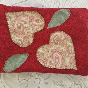 Paisley Hearts Mini Quilt