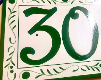 House Numbers, Large 5” Numbers, Hand Painted Custom Address Plaque For Outdoor, House Number Plaque, Address Numbers, Address Door Sign