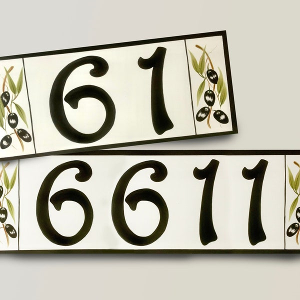 Ceramic House Number Etsy