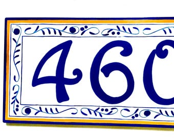 House Numbers, Large 5” Numbers, Hand Painted Custom Address Plaque For Outdoor, House Number Plaque, Address Numbers,  Door Sign.