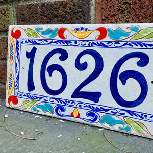 House Numbers, Hand Painted Custom Address Plaque For Outdoor, House Number Plaque, Address Numbers, Address Door Sign, Name Sign
