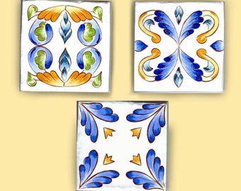 Deco tiles for backsplash, Unique tiles, Hand painted tiles, Murals, Individual tiles, Decorative tiles, Porcelain indoor and outdoor tiles.