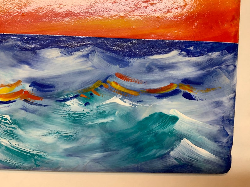 Dolphins house number plaque Hand Painted House Number Etsy