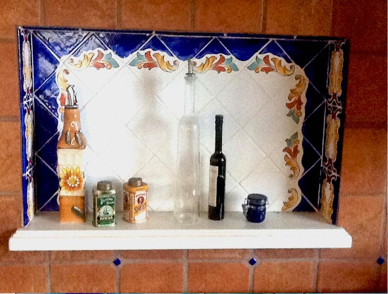 Custom Kitchen Backsplash Murals Hand Painted Decorative Etsy