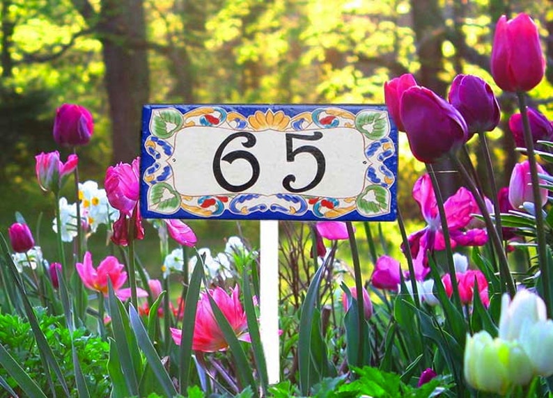 Garden stake to display your house number sign Yard stake Etsy