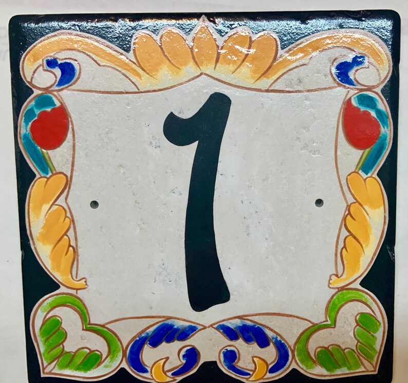 Ceramic House Numbers House Number Plaque Italian House Etsy