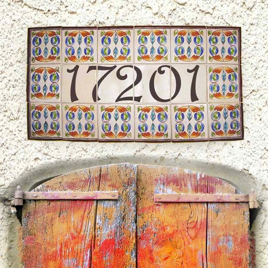 Individual Porcelain House Number Plaque Hand Painted on Etsy