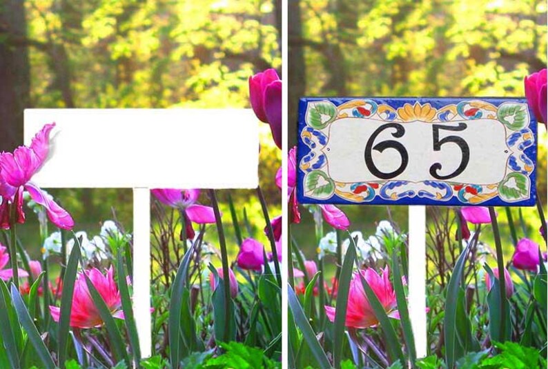 Garden stake to display your house number sign Yard stake Etsy