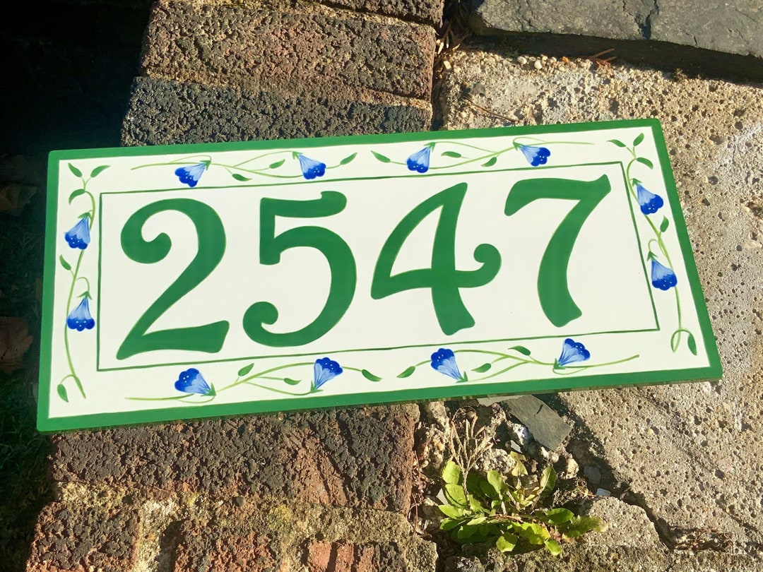 Large 5 Inch Numbers for Home Address Plaque House Number Etsy