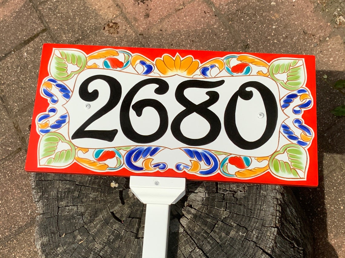 Garden stake to display your house number sign Yard stake Etsy