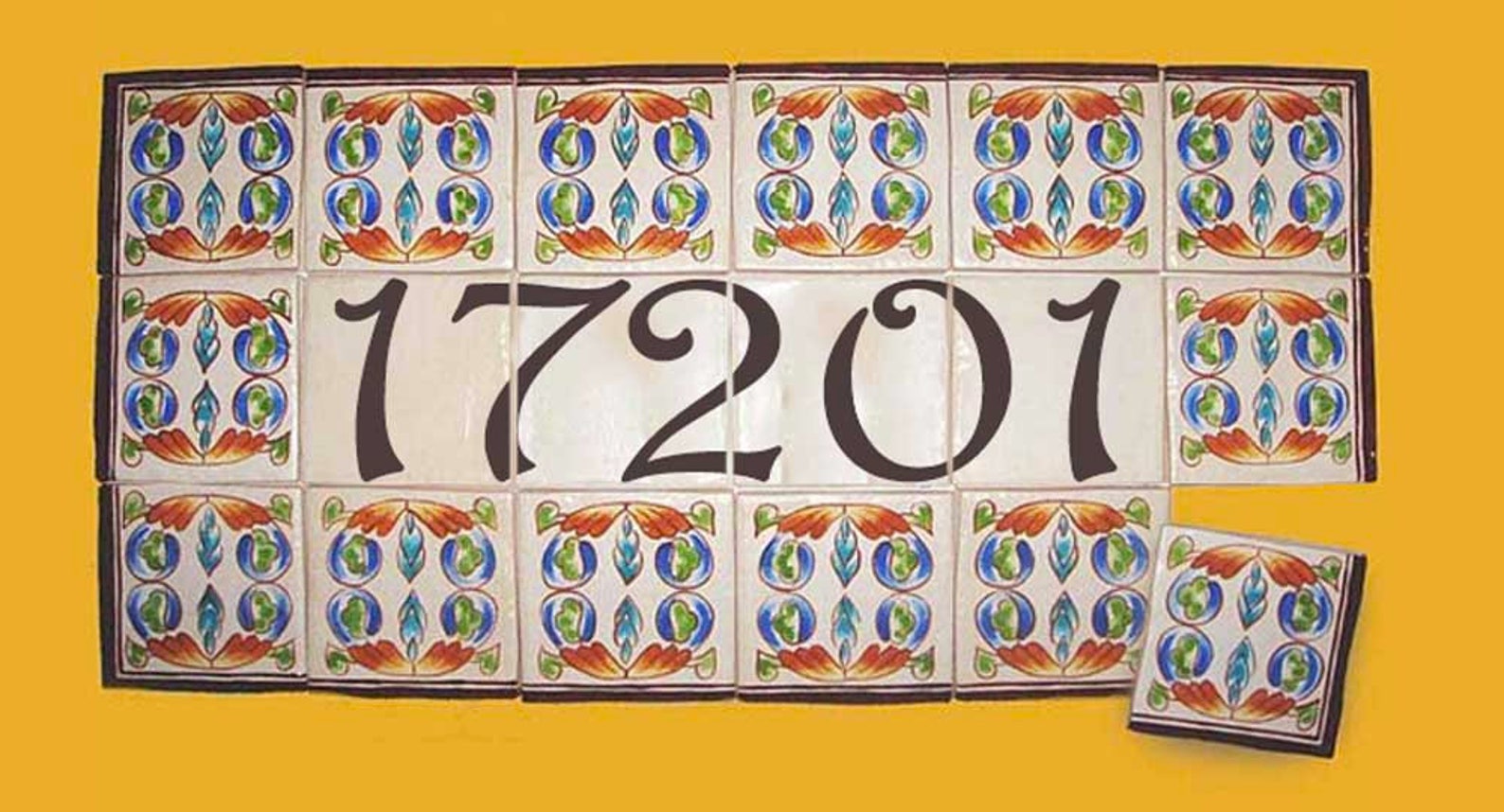 Individual Porcelain House Number Plaque Hand Painted on Etsy