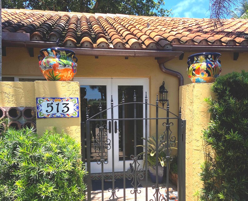 House numbers Blue