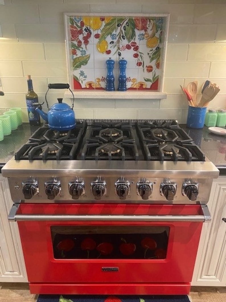 Custom Kitchen Backsplash Murals Hand Painted Decorative Etsy