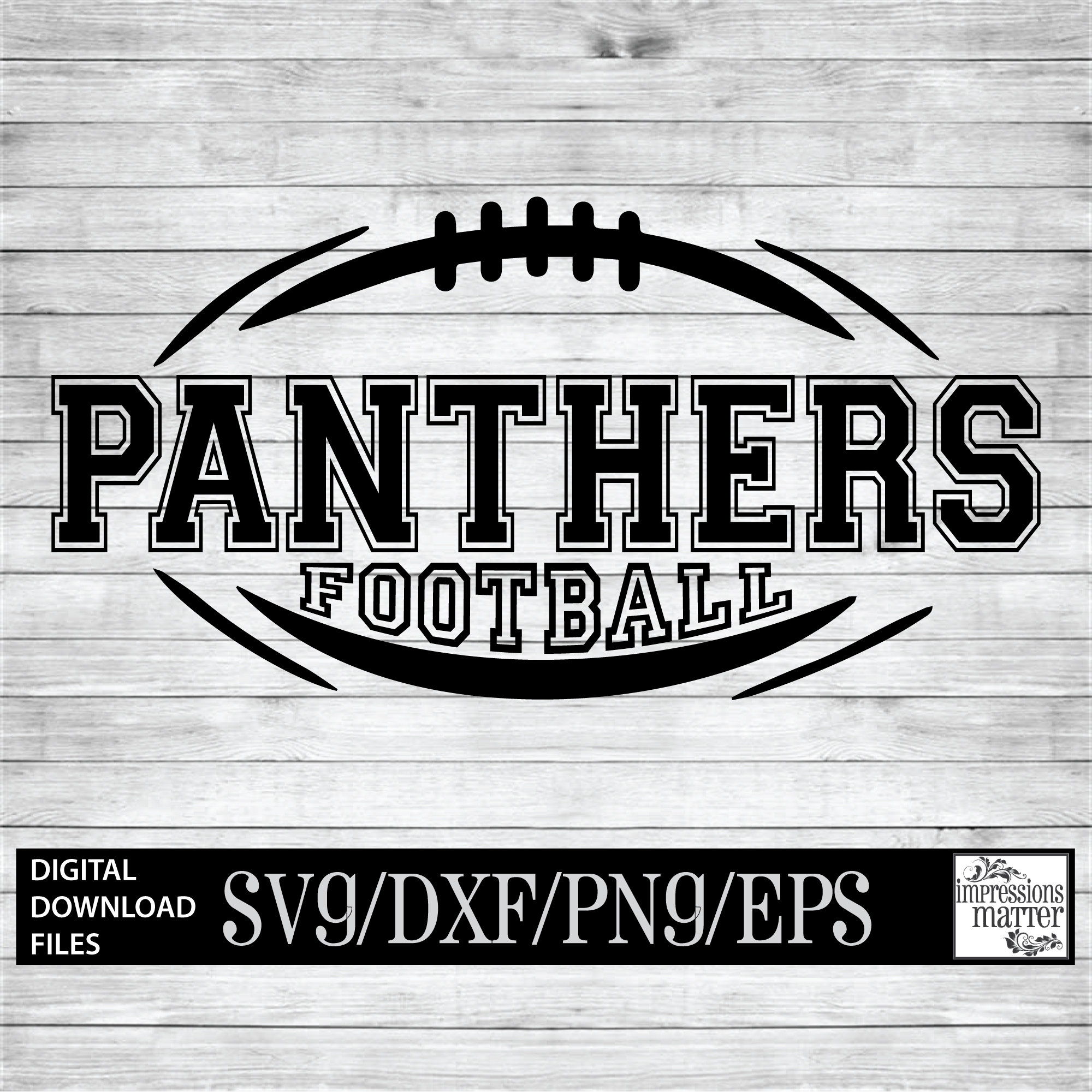 Panthers Football Digital Art File SVG and DXF File for | Etsy