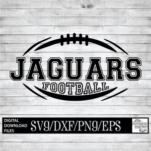 Jaguare Fußball SVG: Logo Maskottchen Team, Cricut & Silhouette (digitaler Download)