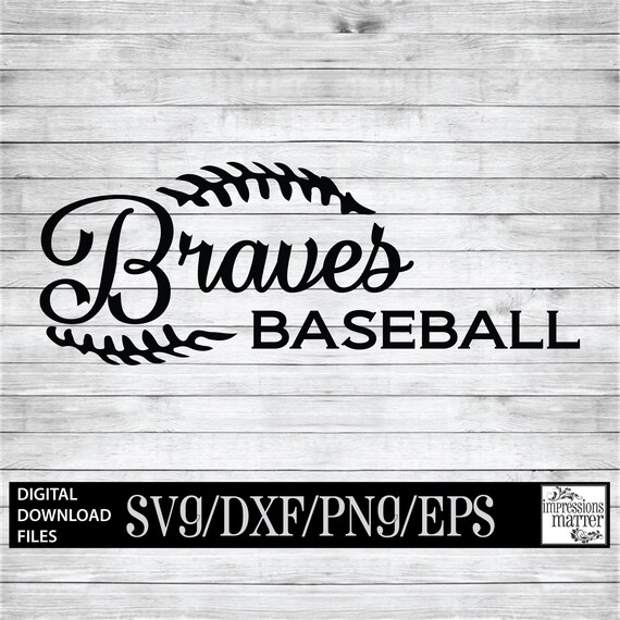 Braves Baseball Digital Art File SVG and DXF File for Cricut & Silhouette  Brave Baseball Logo Mascot Team Digital Download -  Norway