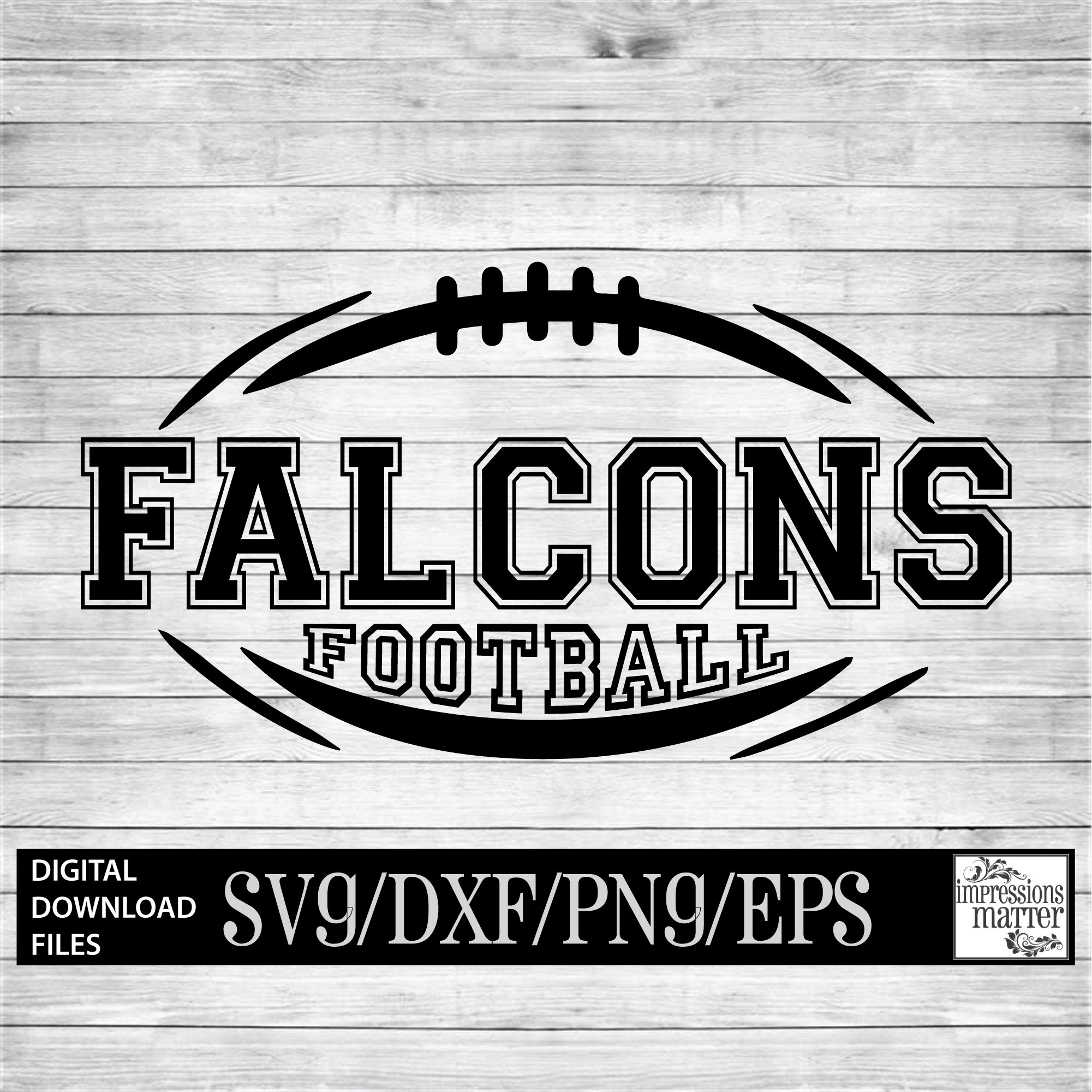 Falcons Football Digital Art File SVG and DXF File for Etsy
