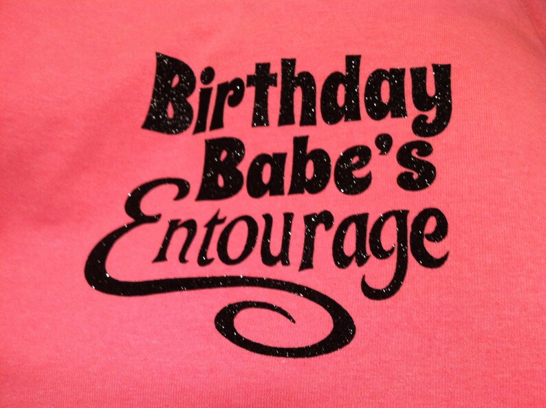Download Birthday Babe's Entourage Digital Art File SVG and DXF | Etsy