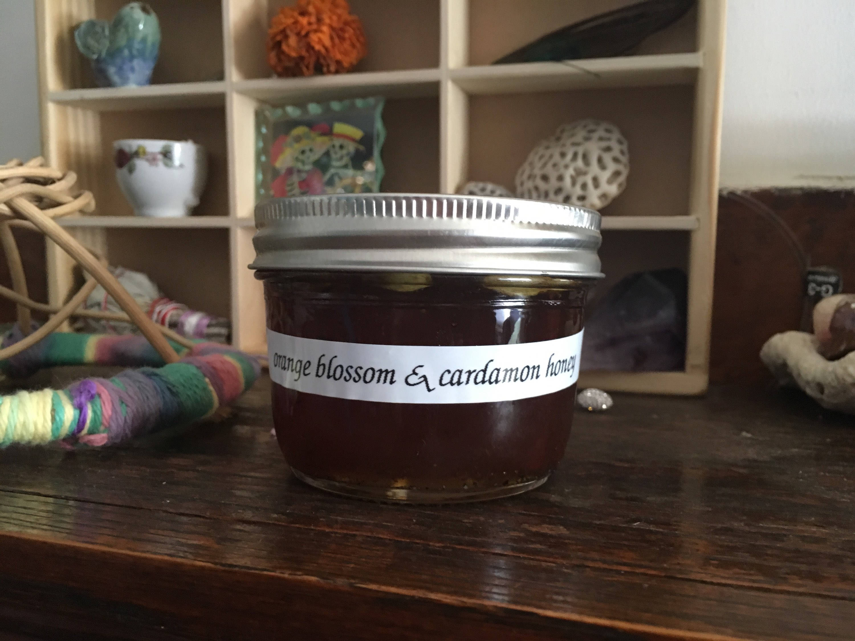 Orange cardamon honey