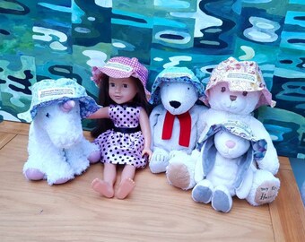 100% Cotton Reversible Sunhats Age 0-6m / Age 6m-2 years