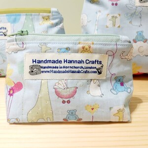 Baby Girl / Boy / Newborn / New Mum Zip Up Toiletries / Cosmetic / Make-up Bags image 9