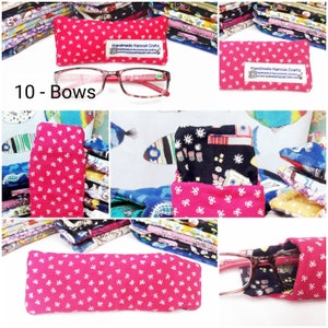 100% Cotton Glasses Case variety of designs / prints available to choose from image 2