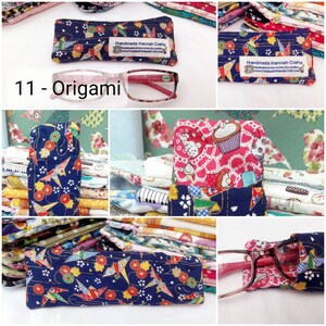 100% Cotton Glasses Case variety of designs / prints available to choose from image 3