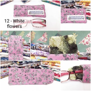 100% Cotton Glasses Case variety of designs / prints available to choose from image 4