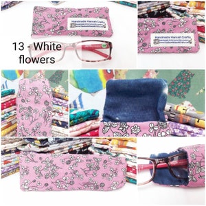 100% Cotton Glasses Case variety of designs / prints available to choose from image 5